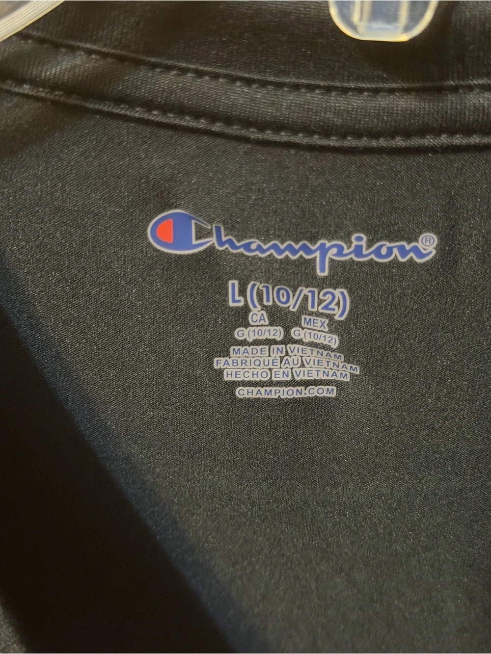 Champion Boys Black Logo Graphic Tee